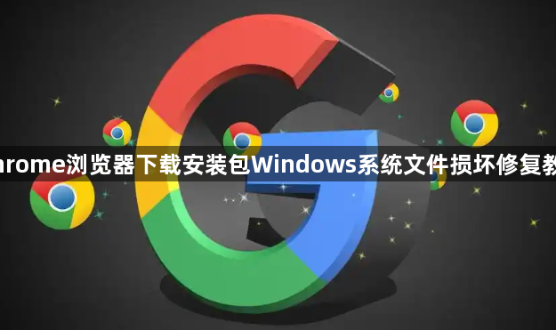 Chrome浏览器下载安装包Windows系统文件损坏修复教程1