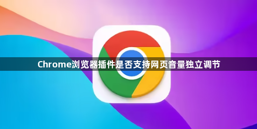 Chrome浏览器插件是否支持网页音量独立调节1