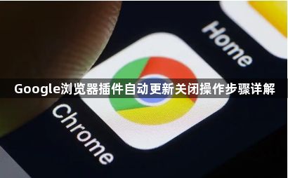 Google浏览器插件自动更新关闭操作步骤详解1