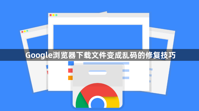 Google浏览器下载文件变成乱码的修复技巧1