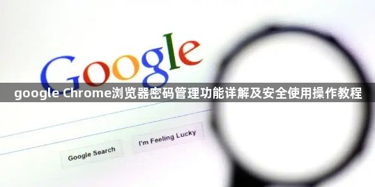 google Chrome浏览器密码管理功能详解及安全使用操作教程1