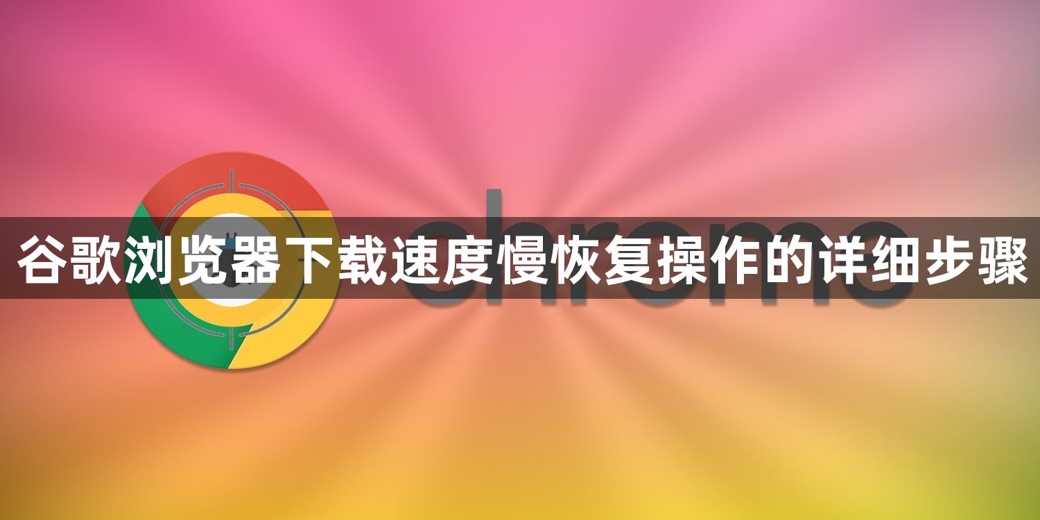 谷歌浏览器下载速度慢恢复操作的详细步骤1