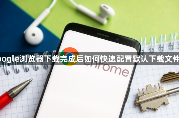google浏览器下载完成后如何快速配置默认下载文件夹1