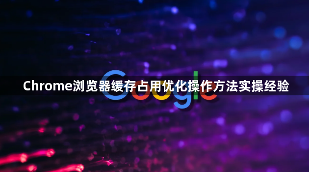 Chrome浏览器缓存占用优化操作方法实操经验1