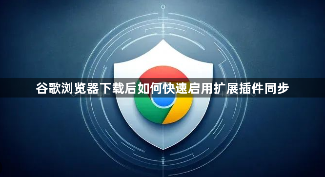 谷歌浏览器下载后如何快速启用扩展插件同步1