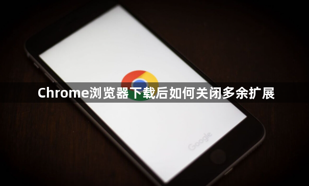 Chrome浏览器下载后如何关闭多余扩展1