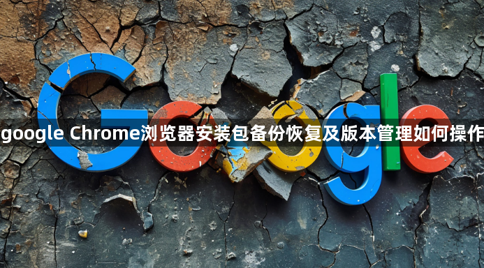 google Chrome浏览器安装包备份恢复及版本管理如何操作1