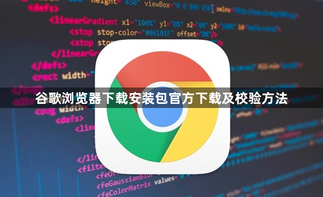 谷歌浏览器下载安装包官方下载及校验方法1