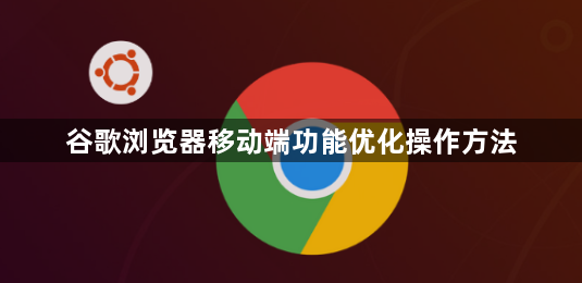 谷歌浏览器移动端功能优化操作方法1