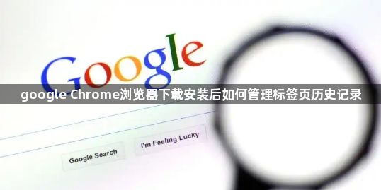 google Chrome浏览器下载安装后如何管理标签页历史记录1