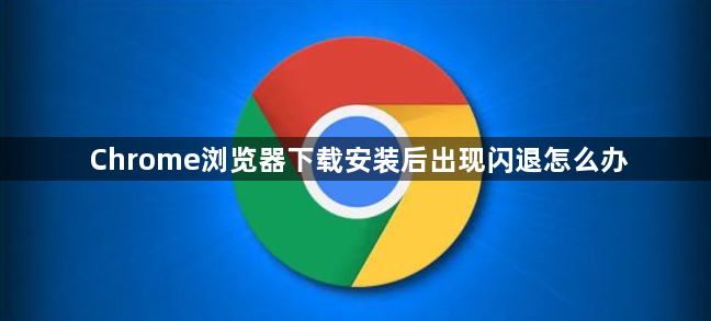 Chrome浏览器下载安装后出现闪退怎么办1