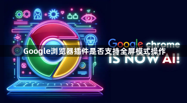 Google浏览器插件是否支持全屏模式操作1