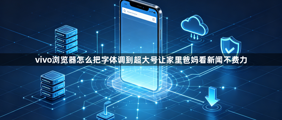 vivo浏览器怎么把字体调到超大号让家里爸妈看新闻不费力1
