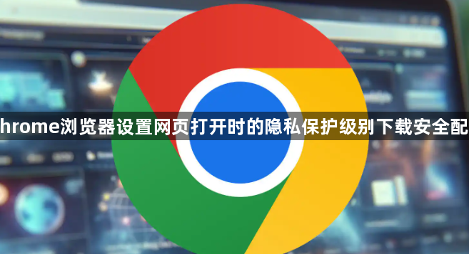 Chrome浏览器设置网页打开时的隐私保护级别下载安全配置1