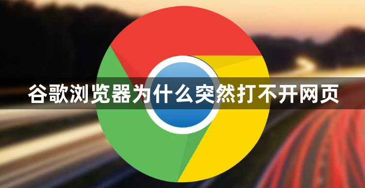 谷歌浏览器为什么突然打不开网页1