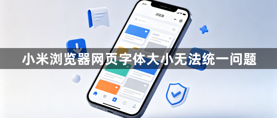 小米浏览器网页字体大小无法统一问题1