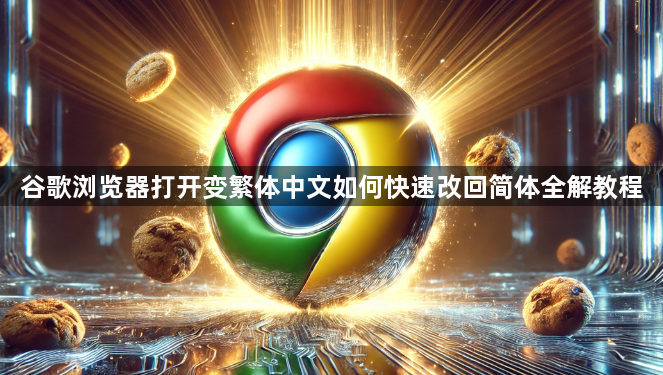 谷歌浏览器打开变繁体中文如何快速改回简体全解教程1
