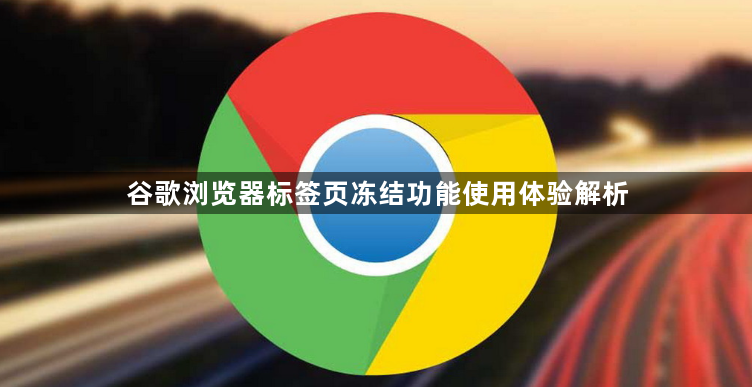 谷歌浏览器标签页冻结功能使用体验解析1
