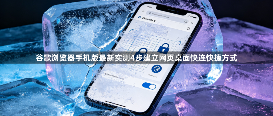 谷歌浏览器手机版最新实测4步建立网页桌面快连快捷方式1