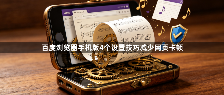 百度浏览器手机版4个设置技巧减少网页卡顿1