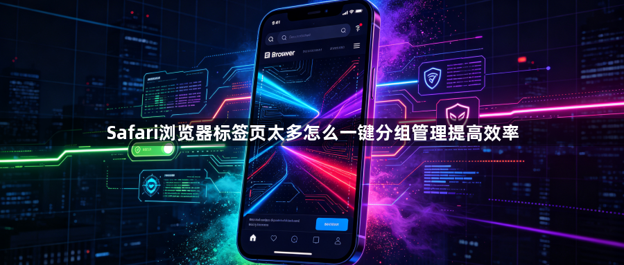 Safari浏览器标签页太多怎么一键分组管理提高效率1