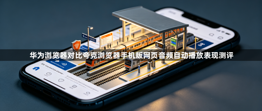 华为浏览器对比夸克浏览器手机版网页音频自动播放表现测评1