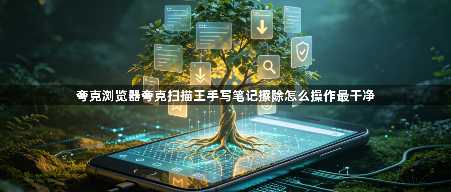 夸克浏览器夸克扫描王手写笔记擦除怎么操作最干净1