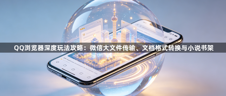 QQ浏览器深度玩法攻略：微信大文件传输、文档格式转换与小说书架1