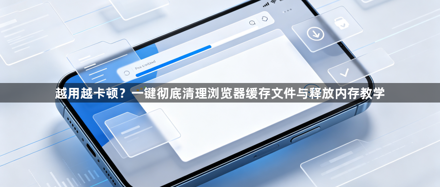 越用越卡顿？一键彻底清理浏览器缓存文件与释放内存教学1