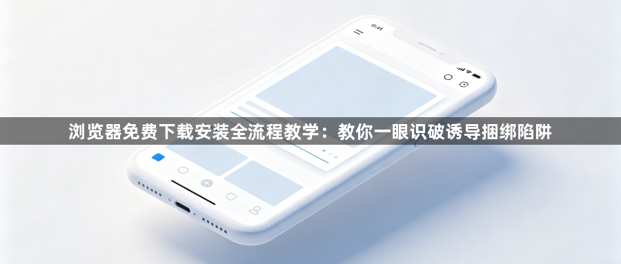 浏览器免费下载安装全流程教学：教你一眼识破诱导捆绑陷阱1