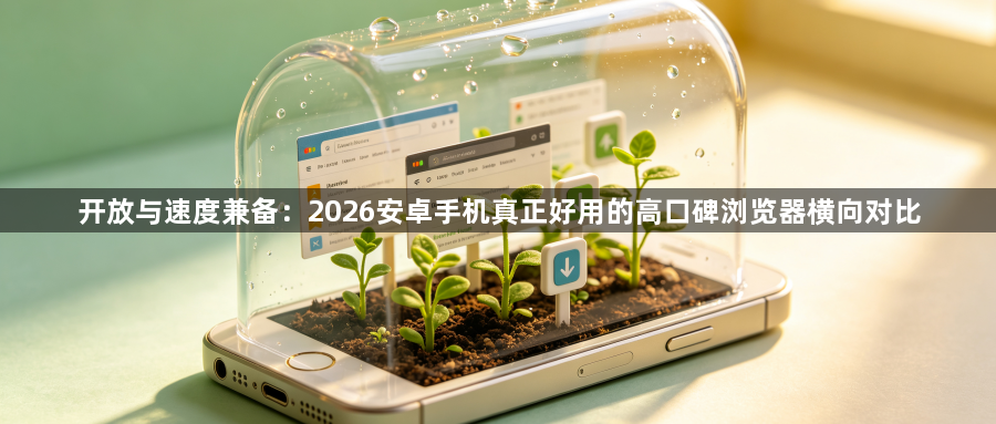 开放与速度兼备:2026安卓手机真正好用的高口碑浏览器横向对比1