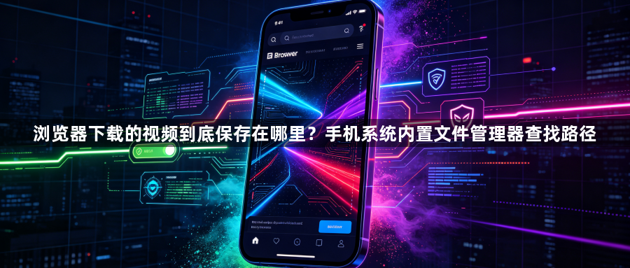 浏览器下载的视频到底保存在哪里？手机系统内置文件管理器查找路径1