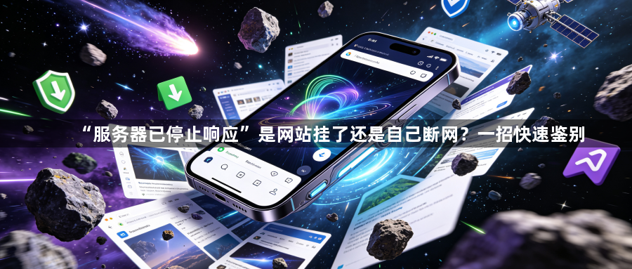 “服务器已停止响应”是网站挂了还是自己断网？一招快速鉴别1