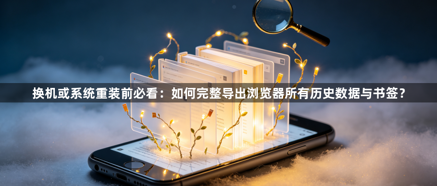 换机或系统重装前必看：如何完整导出浏览器所有历史数据与书签？1