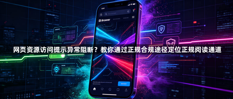 网页资源访问提示异常阻断？教你通过正规合规途径定位正规阅读通道1