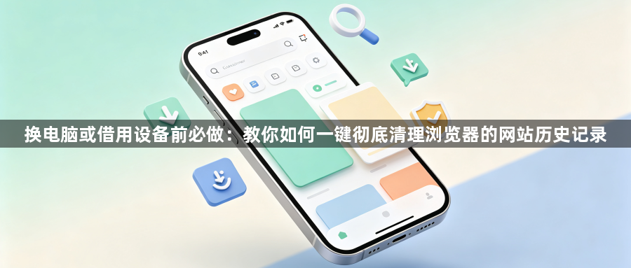 换电脑或借用设备前必做：教你如何一键彻底清理浏览器的网站历史记录1