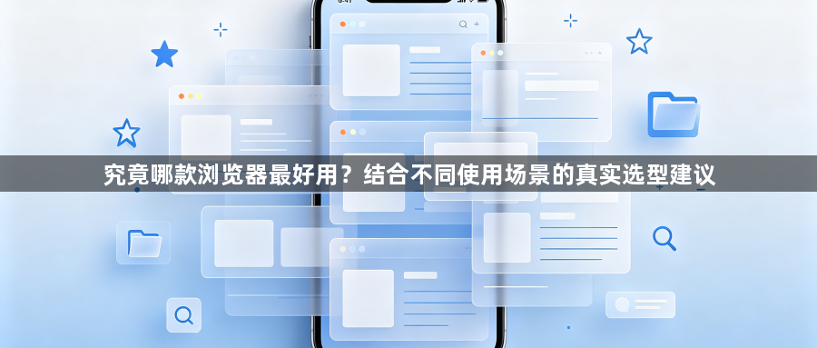 究竟哪款浏览器最好用？结合不同使用场景的真实选型建议1